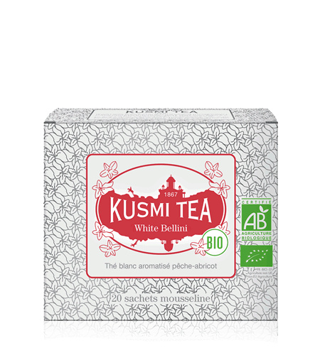 Kusmi Tea Porcovaný bílý čaj White Bellini Bio, 20 sáčků 21700A1120
