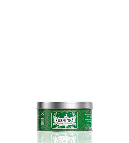 Kusmi Tea Sypaný zelený čaj Spearmint green tea Bio, kovová dóza 20 g 21651A1030