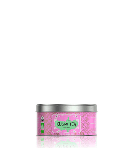 Kusmi Tea Sypaný zelený čaj Green Rose Bio, kovová dóza 20 g 21646A1030