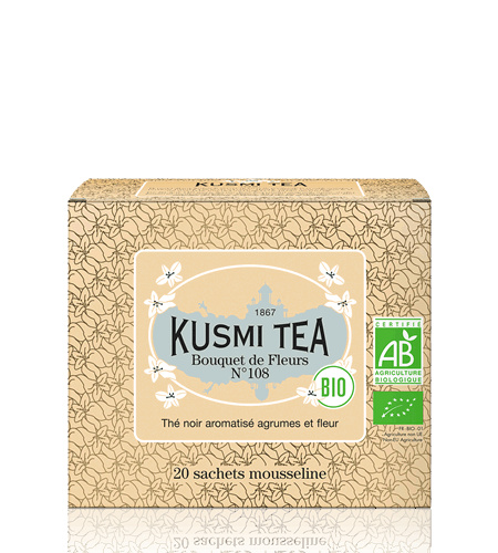 Kusmi Tea Porcovaný černý čaj Bouquet of Flower N°108 Bio, 20 sáčků 21671A1120
