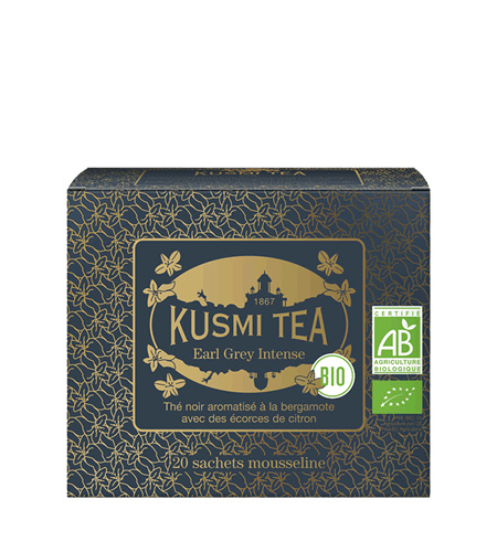 Kusmi Tea Porcovaný černý čaj Earl Grey Intense Bio, 20 sáčků 21703A1120