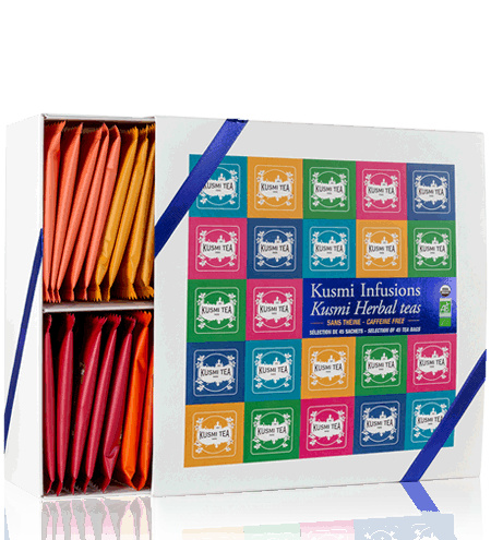 Kusmi Tea Dárková sada Kusmi Herbal teas, 45 mušelínových sáčků 21707A1220
