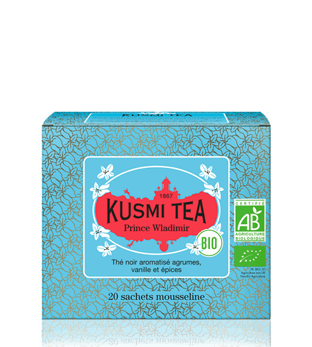 Kusmi Tea Porcovaný černý čaj Prince Vladimir Bio, 20 sáčků 21716A1120