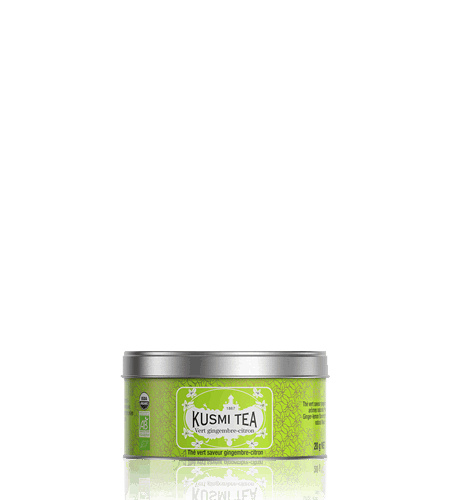 Kusmi Tea Sypaný zelený čaj Green Ginger Lemon Bio, kovová dóza 20 g 21645A1030
