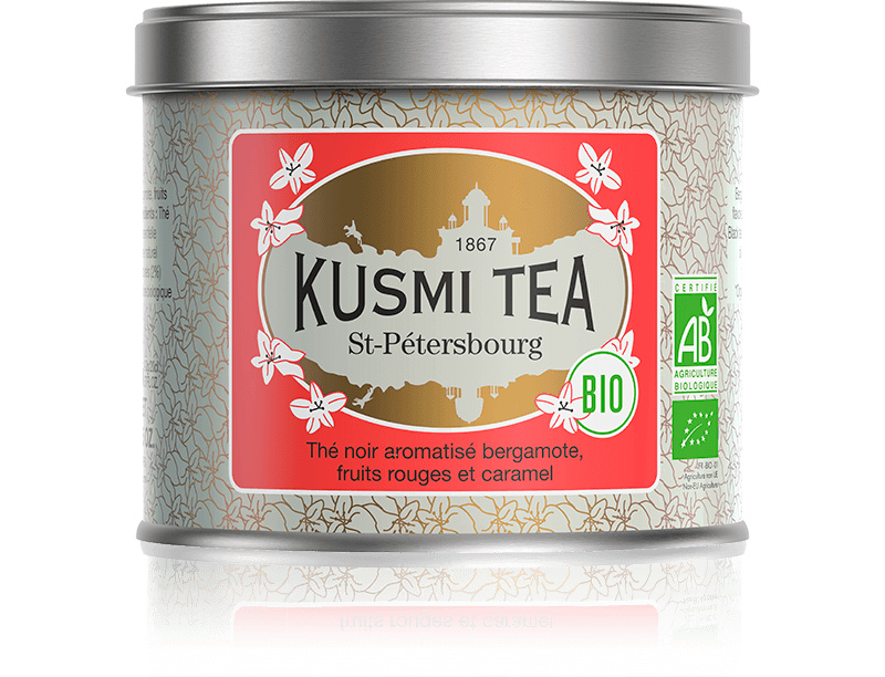 Kusmi Tea Sypaný černý čaj St. Petersburg Bio, kovová dóza, 100 g 21718A1070