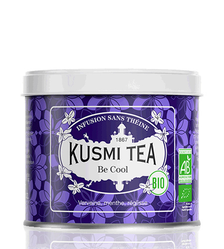 Kusmi Tea Sypaný bylinný čaj Be Cool Bio, kovová dóza 90 g 21654A1070