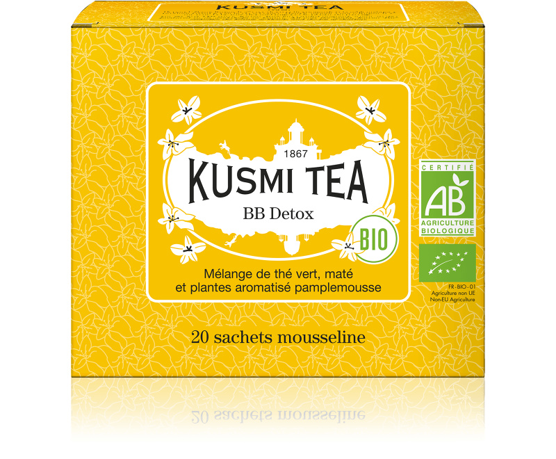 Kusmi Tea Porcovaný zelený čaj BB Detox Bio, 20 sáčků 21721A1120