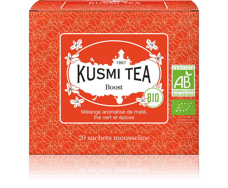 Kusmi Tea Porcovaný bylinný čaj Boost Bio, 20 sáčků 21634A1120