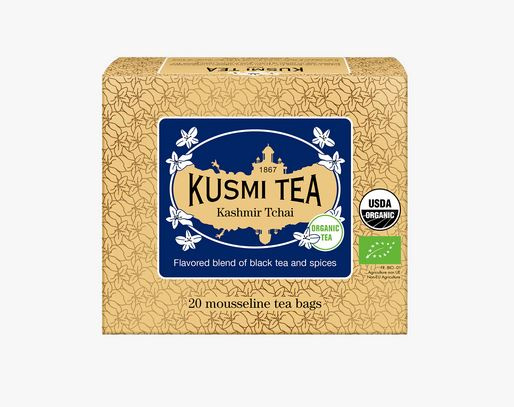 Kusmi Tea Porcovaný zelený čaj Kashmir Tchai Bio, 20 sáčků 21722A1120