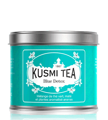 Kusmi Tea Sypaný zelený čaj Blue Detox, kovová dóza 100 g 21653A1072