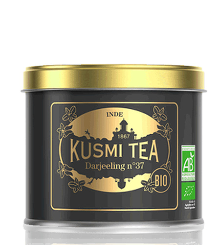 Kusmi Tea Sypaný černý čaj Darjeeling N°37 Bio, kovová dóza 100 g 21613A1070