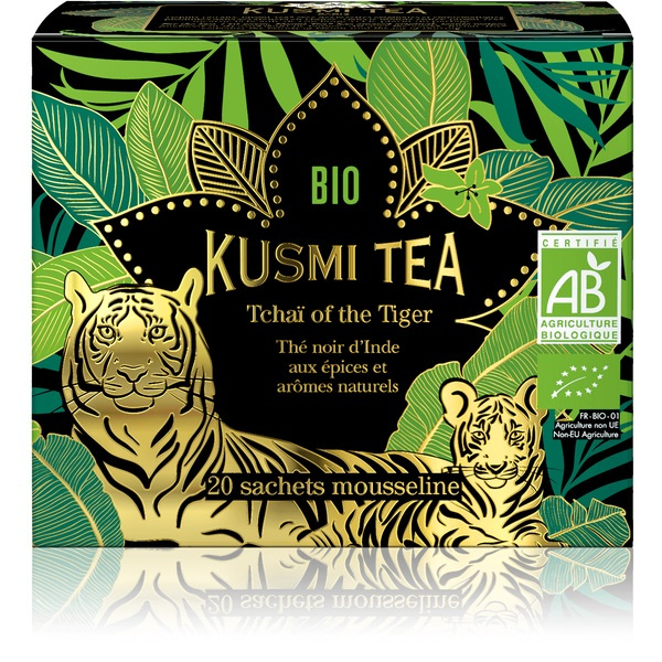 Kusmi Tea Organic Tchai of The Tiger krabička s 20 sáčky 48g 21685A1120