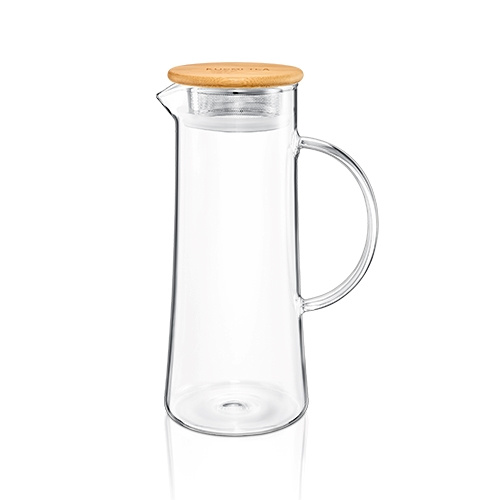 Kusmi Tea Skleněná karafa se sítkem na ledový čaj a s bambusovým víčkem, 1,2 l 5000000892