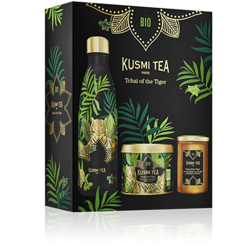 Kusmi Tea Dárkový set Tchai of the Tiger: dóza s čajem (100 g), želé (250 g) a termolahev 0,5 l 21685A1500