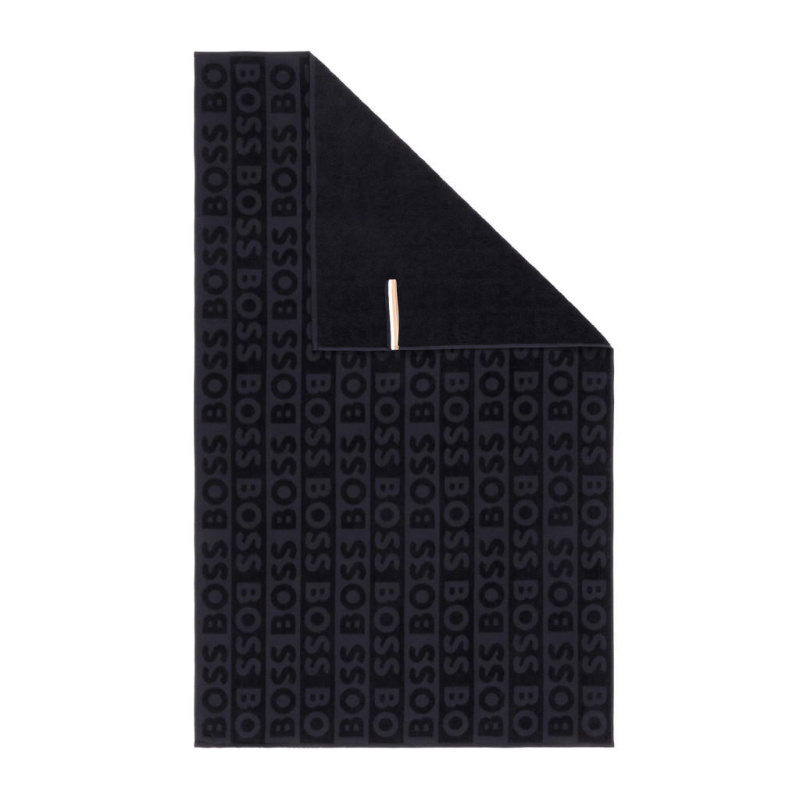 Hugo Boss OSUŠKA NA PLÁŽ, 90/150 cm, černá