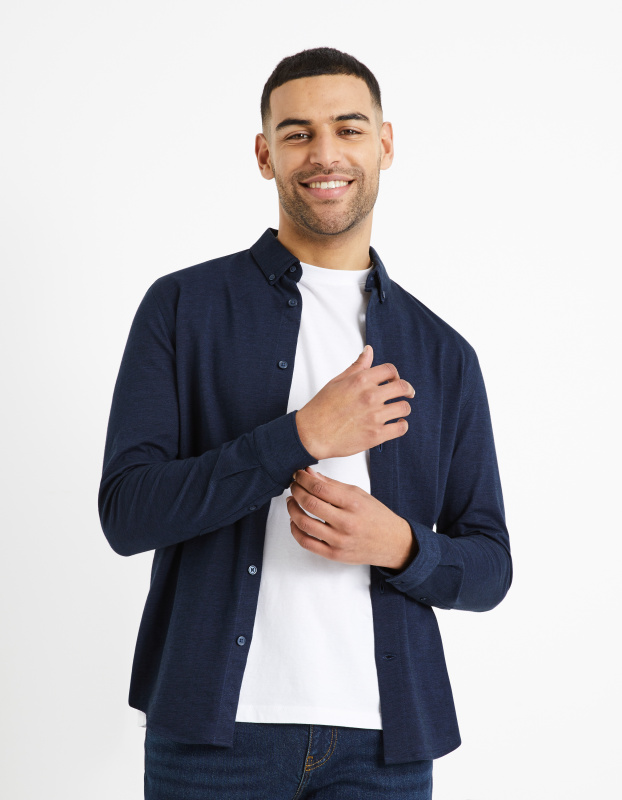 Celio Bavlněná piké košile Bapik - Pánské