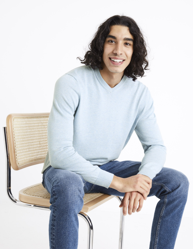 Celio Bavlněný svetr Decotonv - Pánské