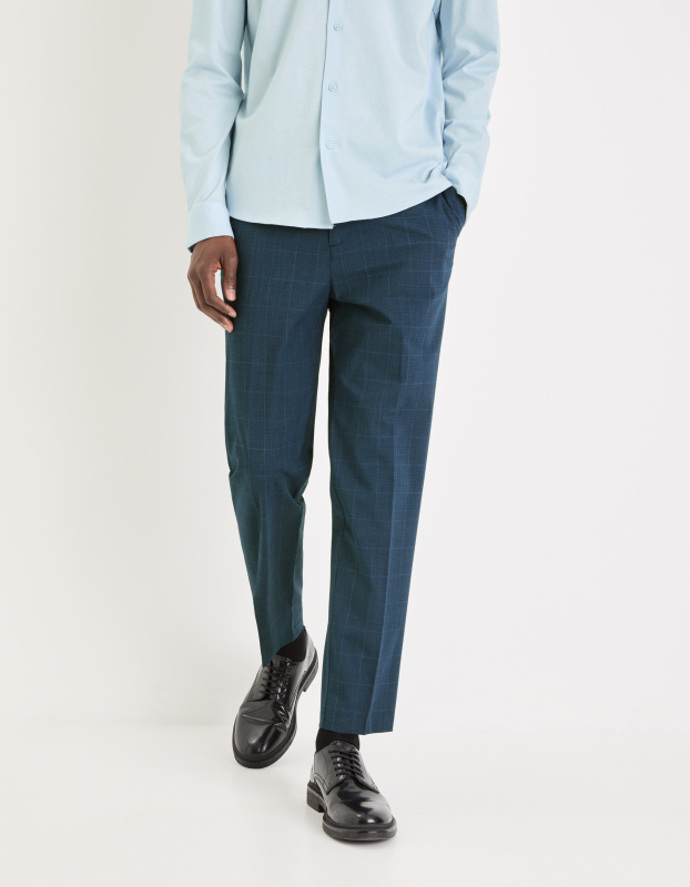 Celio Kostkované 24h kalhoty Gochecko - Pánské