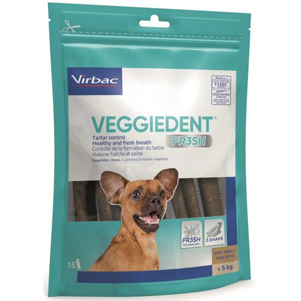 C.E.T.pes Žvýkací plátky Veggiedent NEW XS 15ks