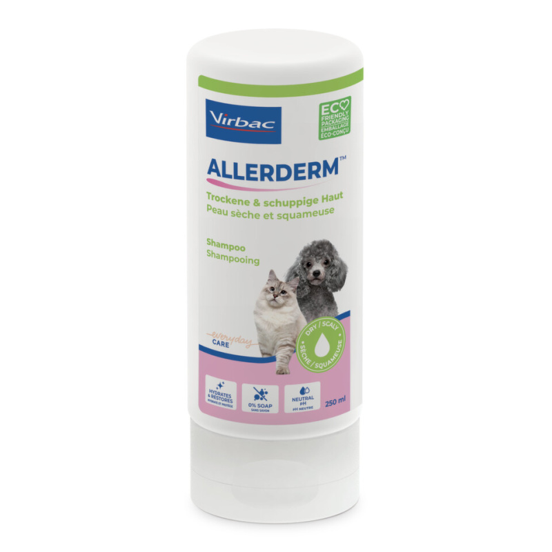ALLERDERM Šampon pro psy na suchou a šupinatou kůži 250 ml