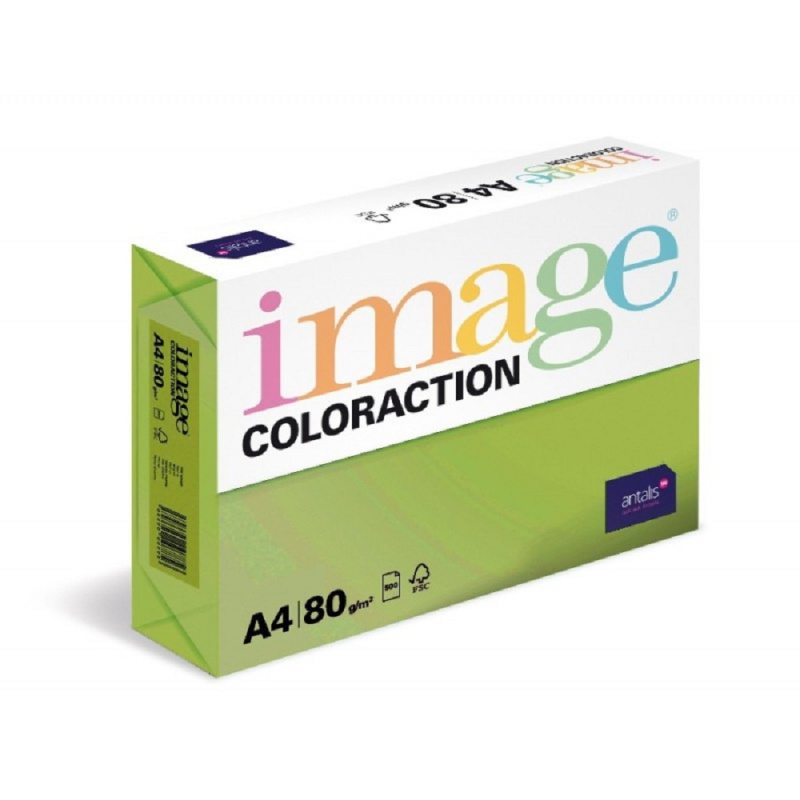 Coloraction A4 80 g 500 ks - Java/středně zelená