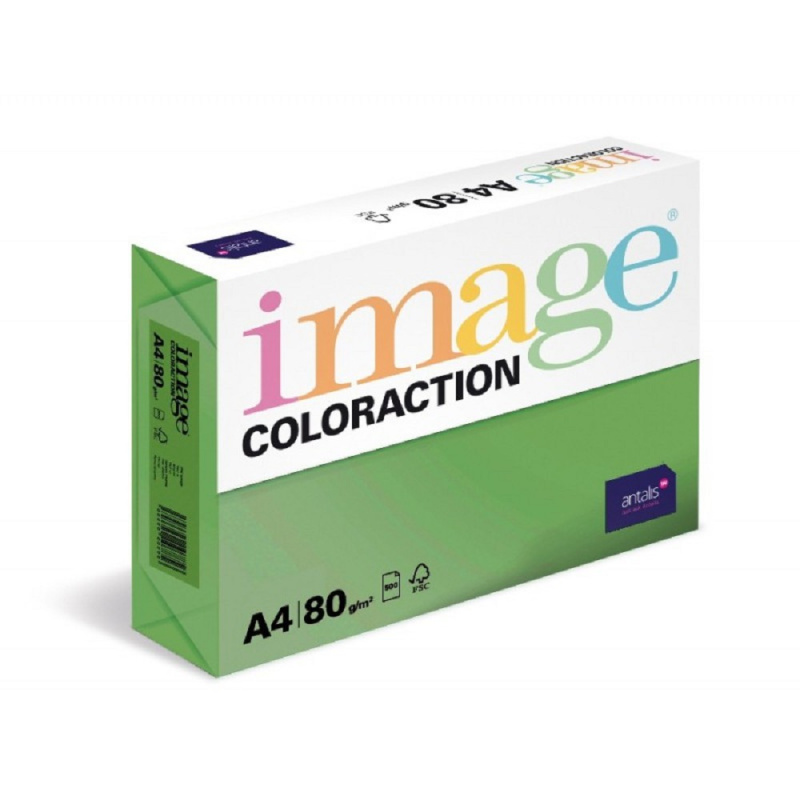 Coloraction A4 80 g 500 ks - Dublin/tmavě zelená