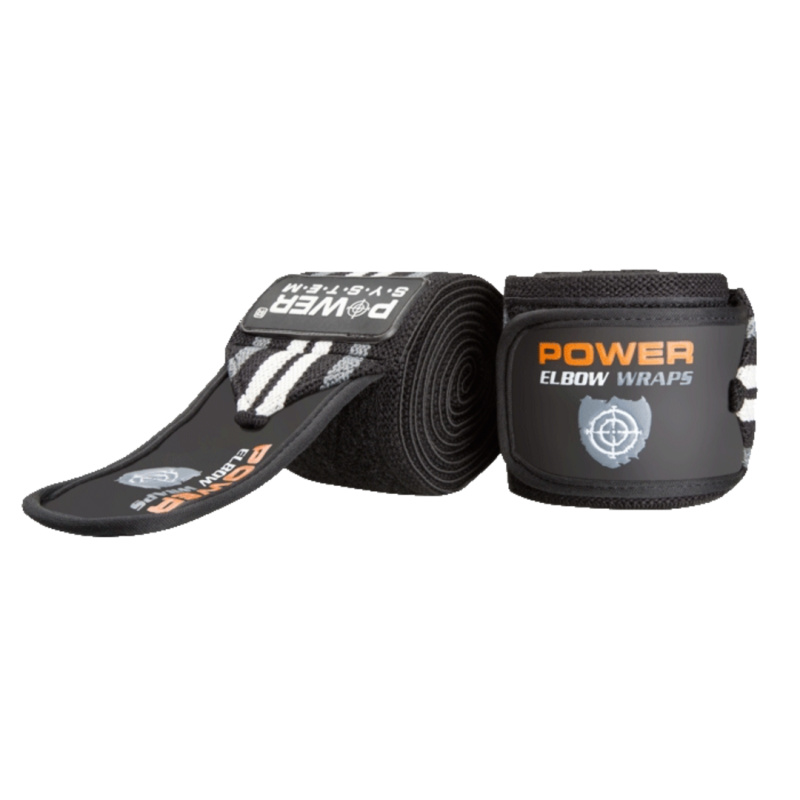 Power System Bandáže na lokty ELBOW WRAPS - šedá