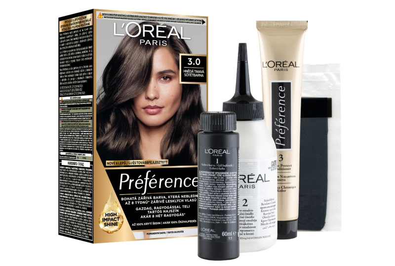 L’Oréal Paris Préférence barva na vlasy odstín 3.0 Dark Brown 1 ks