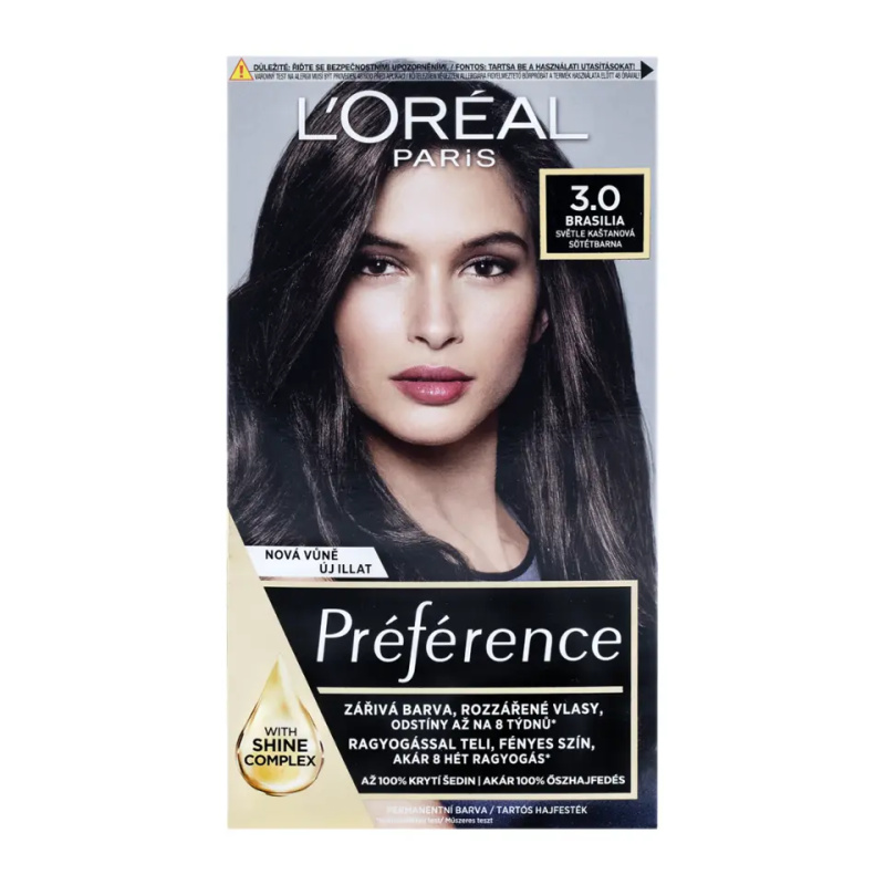 L’Oréal Paris Préférence barva na vlasy odstín 3.0 Dark Brown 1 ks