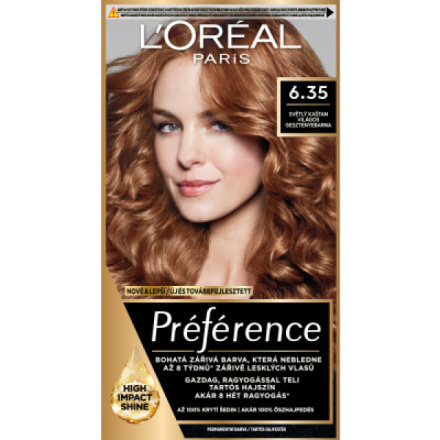 L’Oréal Paris Préférence barva na vlasy odstín 6.35 Light Amber 1 ks
