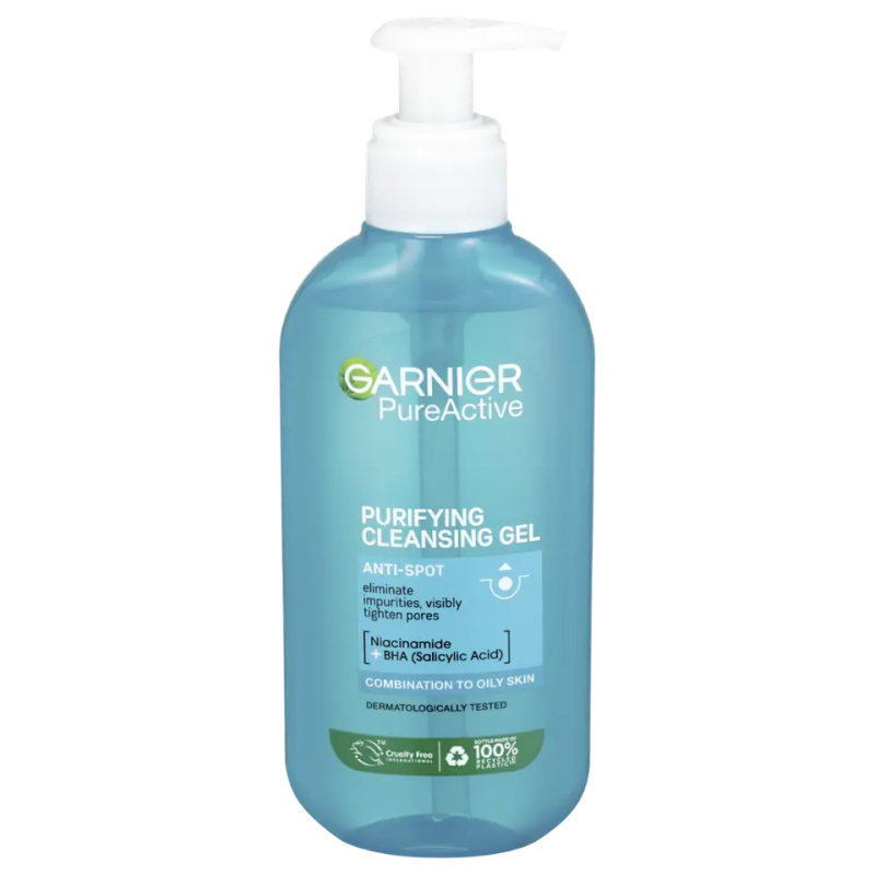 Garnier Pure čisticí gel pro problematickou pleť, akné 200 ml