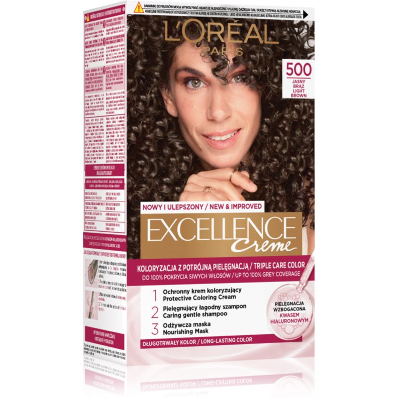 L’Oréal Paris Excellence Creme barva na vlasy odstín 5 Light Brown 1 ks