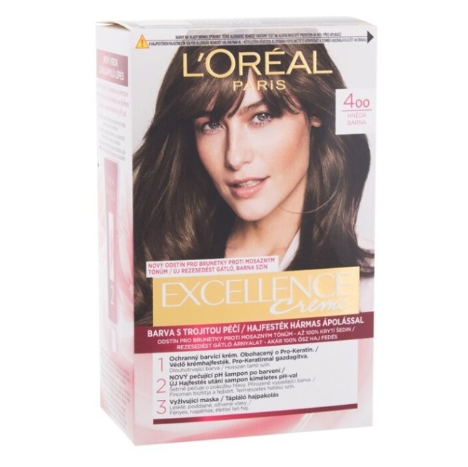 L’Oréal Paris Excellence Creme barva na vlasy odstín 400 Brown 1 ks