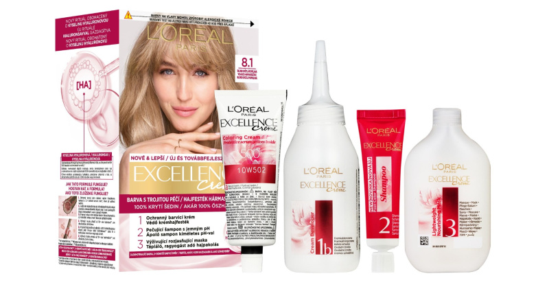 L’Oréal Paris Excellence Creme barva na vlasy odstín 8.1 Ash Blonde 1 ks
