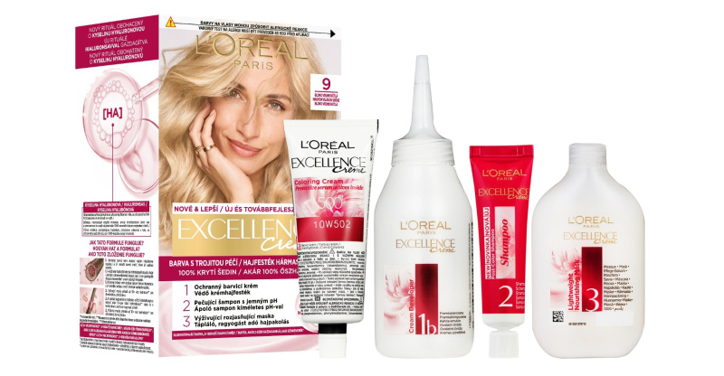 L’Oréal Paris Excellence Creme barva na vlasy odstín 9 Light Natural Blonde 1 ks
