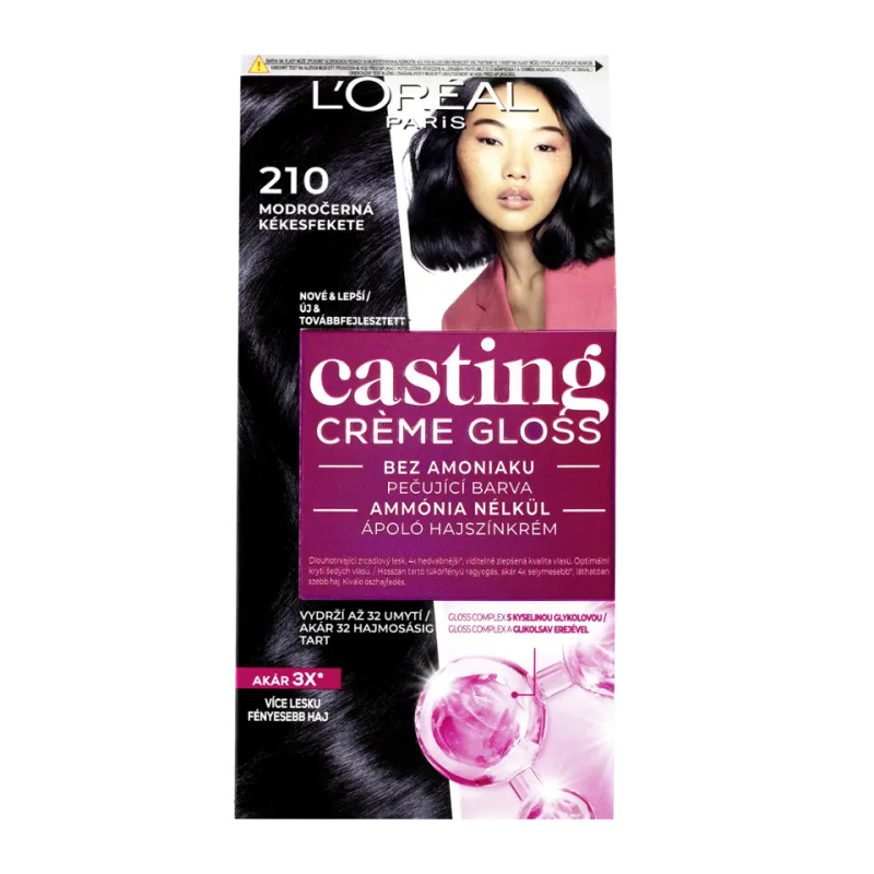 L’Oréal Paris Casting Creme Gloss barva na vlasy odstín 210 Blue Black 1 ks