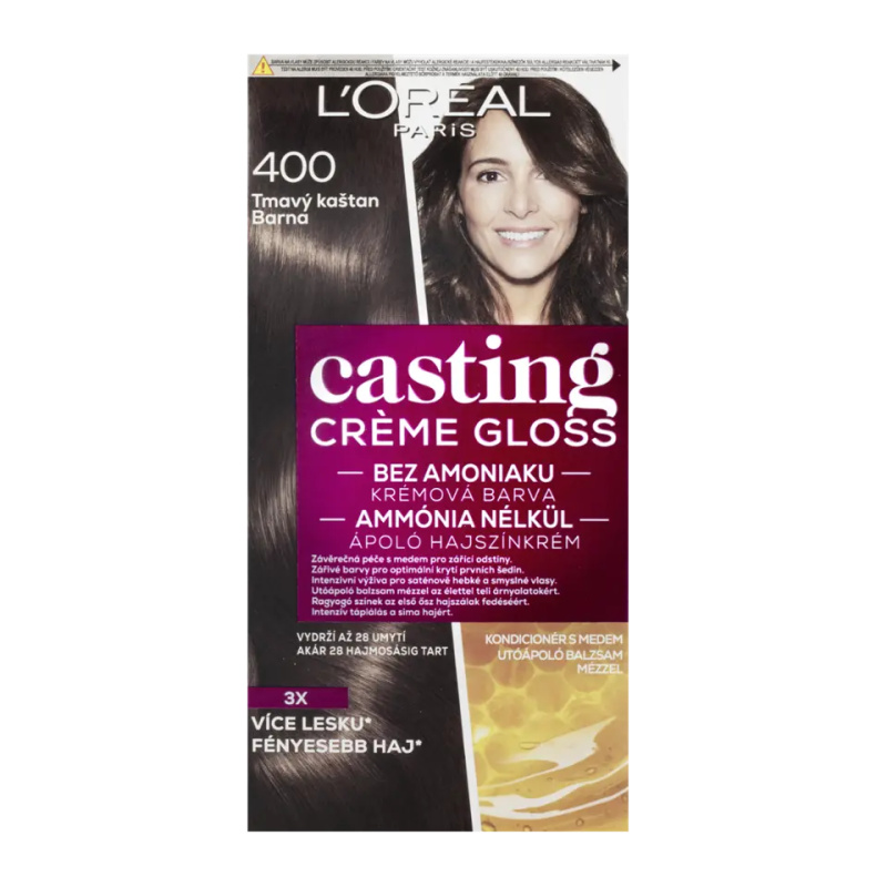L’Oréal Paris Casting Creme Gloss barva na vlasy odstín 400 Dark Brown 1 ks