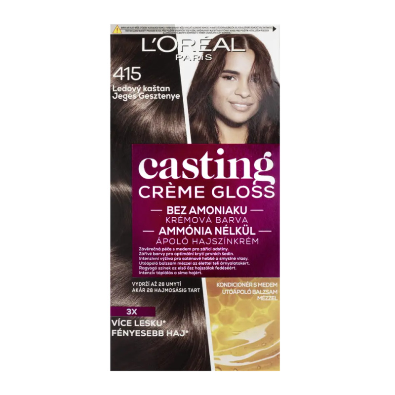 L’Oréal Paris Casting Creme Gloss barva na vlasy odstín 415 Iced Chocolate 1 ks