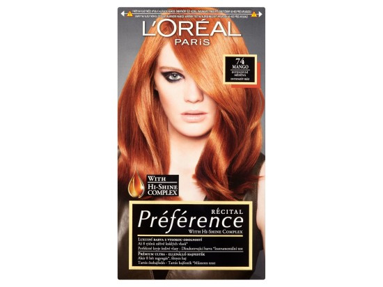 L’Oréal Paris Préférence barva na vlasy odstín 7.4 Mango Copper 1 ks