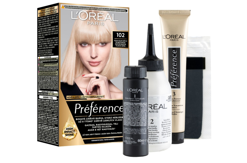 L’Oréal Paris Préférence barva na vlasy odstín 102 Extremely Light Iridescent Blond 1 ks