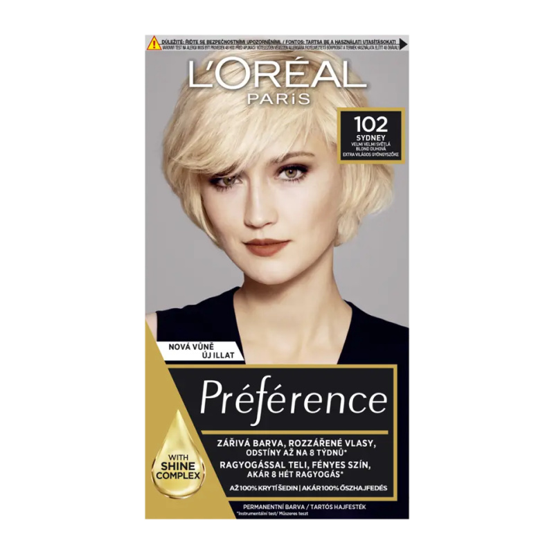 L’Oréal Paris Préférence barva na vlasy odstín 102 Extremely Light Iridescent Blond 1 ks