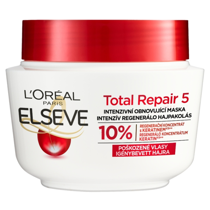 L’Oréal Paris Elseve Total Repair 5 regenerační maska na vlasy s keratinem 300 ml