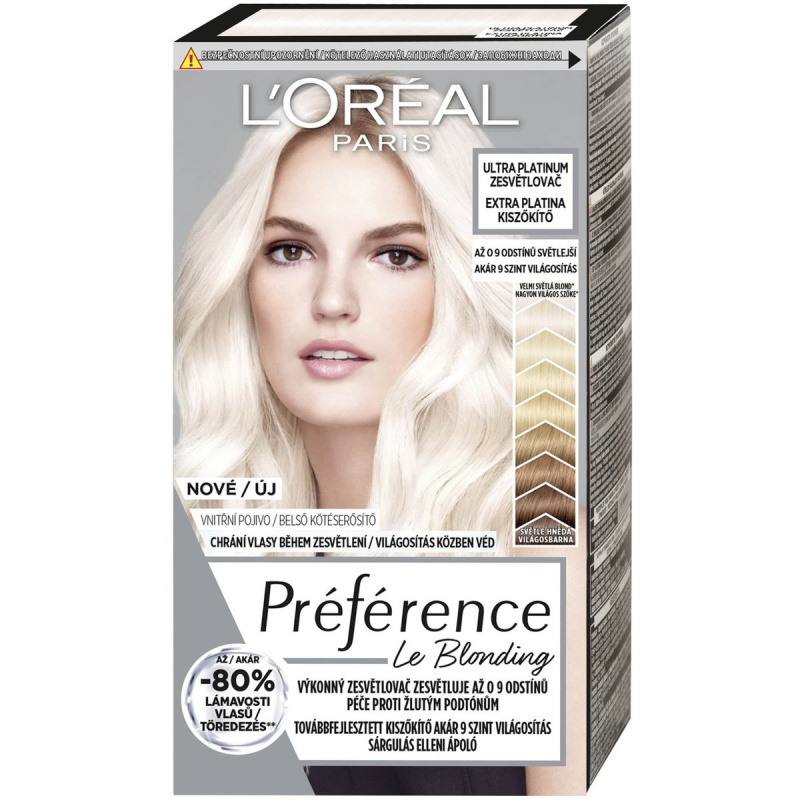 L'Oréal Paris Préférence Permanentní barva na vlasy – absolutně platinová