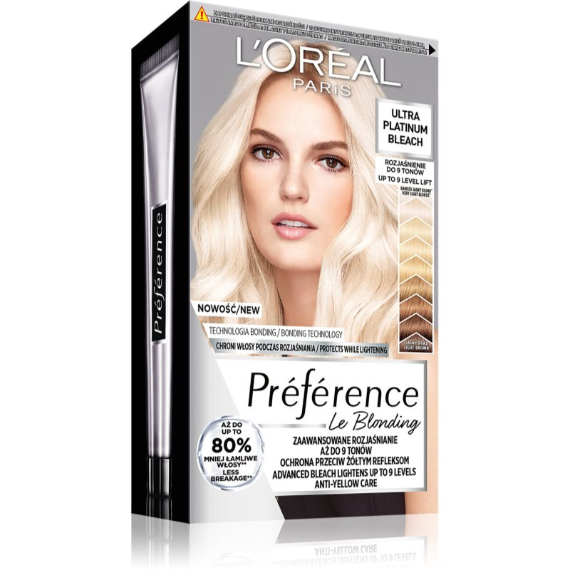 L’Oréal Paris Préférence Le Blonding barva na vlasy odstín Ultra Platinum 1 ks