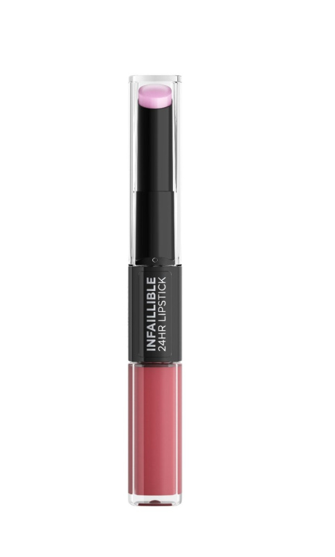 L’Oréal Paris Infallible 24H dlouhotrvající rtěnka a lesk na rty 2 v 1 odstín 213 Toujours Teaberry 5,7 g