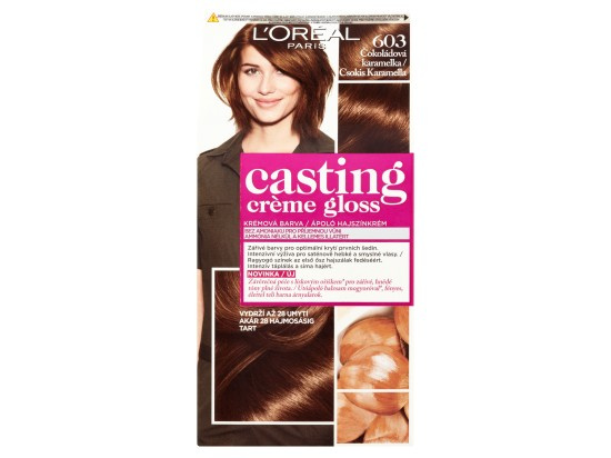 L’Oréal Paris Casting Creme Gloss barva na vlasy odstín 603 Chocolate Caramel 1 ks