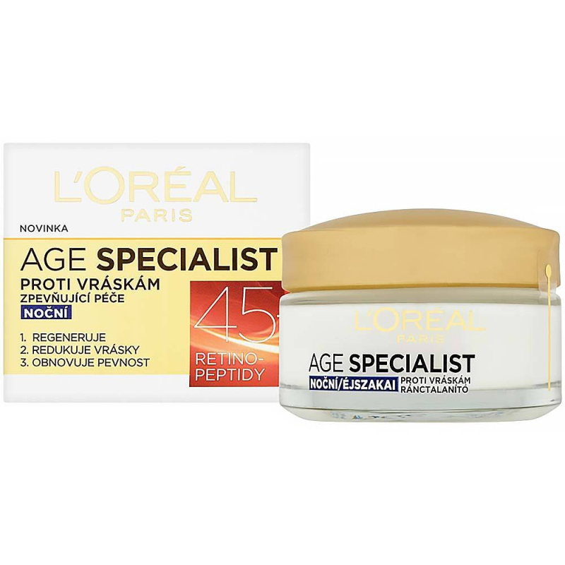L’Oréal Paris Age Specialist 45+ noční krém proti vráskám 50 ml