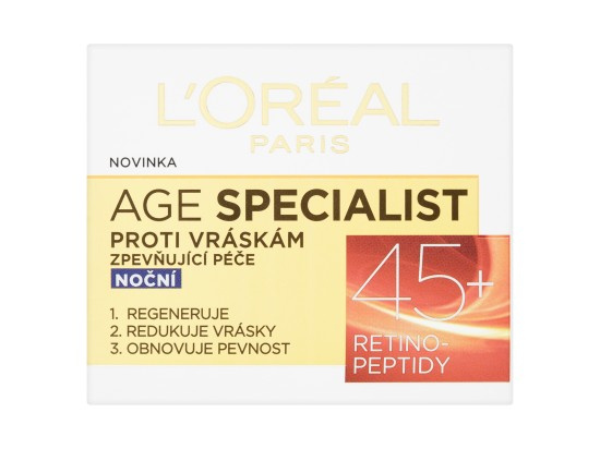 L’Oréal Paris Age Specialist 45+ noční krém proti vráskám 50 ml