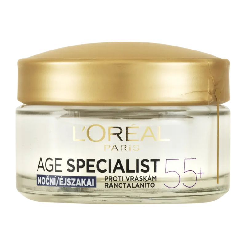 L’Oréal Paris Age Specialist 55+ noční obnovující krém proti vráskám 55+ 50 ml