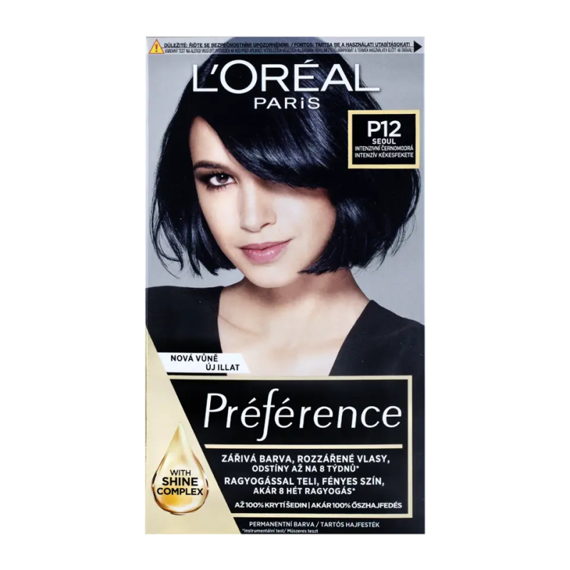 L’Oréal Paris Préférence barva na vlasy odstín P12 Intense Cool Black 1 ks